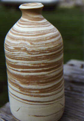 Brown Unglazed Luminary 