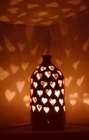 Hearts Bottle Luminary (day)