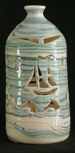 Lighthouse Bottle Luminary (Day - side)