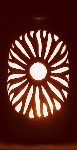 Sun Center Bottle Luminary (Night) 