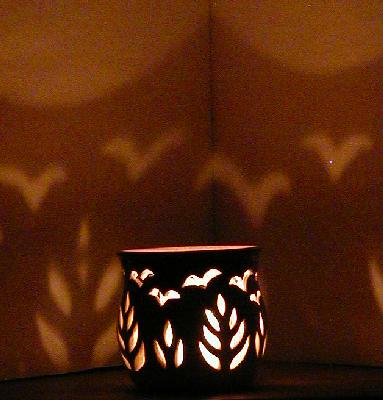 Birds Candle Cup (night)