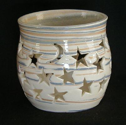 Moon and stars candle cup (day)