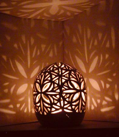 Fleur Egg Luminary (Night - side)