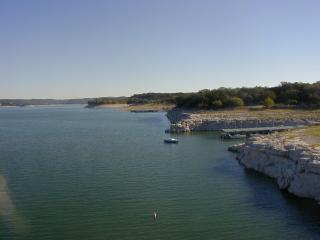 view of lake from the dam